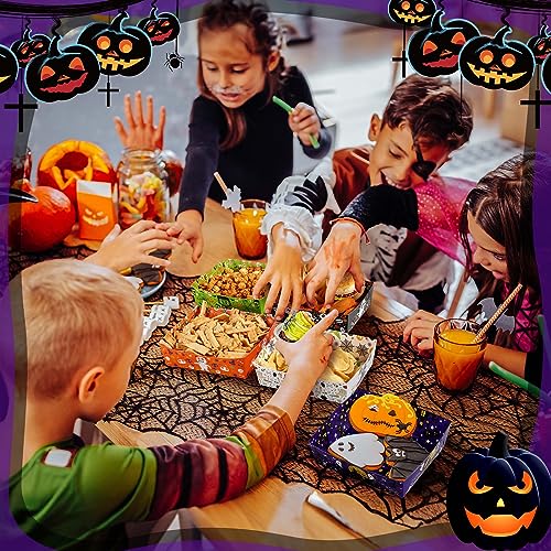 Halloween Food Snack Tray Paper Serving Bowls - Classic Style, 50 Pack