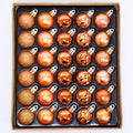 Copper Mini Ornament Set - 30 Pieces 1.18 Inch Fall Thanksgiving Tree Decor - Copper / 1.18 Inch