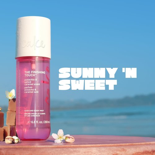Cake Beauty Hair & Body Mist - Pistachio & Salted Caramel Scent - Nourishing Vitamin E & Argan Oil - 6.8 Fl Oz / 200 mL
