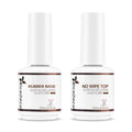 Nicedeco Hema Free Clear Rubber Base Gel Polish and No Wipe Gel Top Coat Cruelty Free Vegan Glossy Shinny Nail Art
