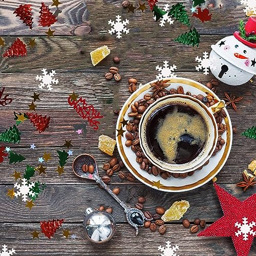 5000pcs Christmas Confetti Mix - Snowflake, Santa, Elk, Tree & More - Holiday Party Decorations