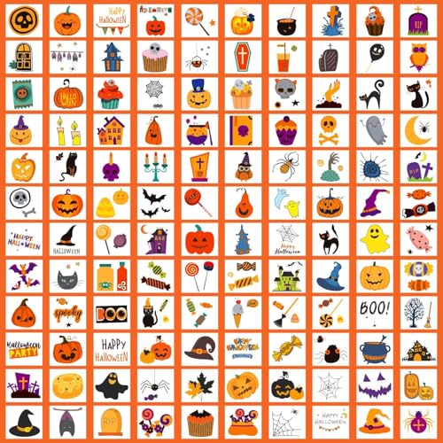 Halloween Temporary Tattoos for Kids Party Favors - 408 Sheets
