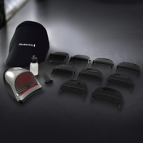 Remington Shortcut Pro Hair Trimmer Kit - Waterproof Cordless Razor with 9 Lengths & Quick Charge | 14-Piece Set