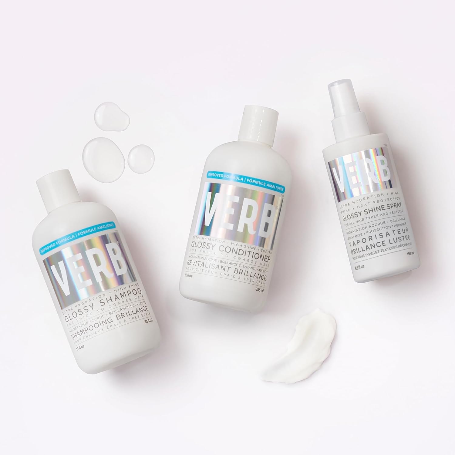 VERB Glossy Conditioner - Conditions, Detangles & Adds High Shine for Thick to Coarse Hair | Vegan & Sulfate-Free