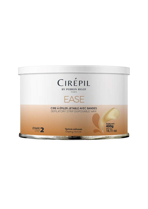 Cirepil - Ease - 400g / 14.11 oz Soft Wax Tin - Creamy Rosin-Free Strip Wax for Sensitive Skin - Non-Sticky & Easy Application - Professional Body Hair Removal