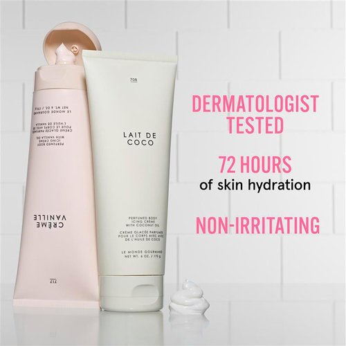 Le Monde Gourmand Lait De Coco Body Icing Crème - 6 Fl Oz | Vanilla & Praline Scented Moisturizer