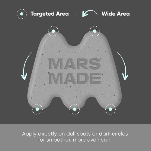 MARS MADE Niacinamide Facial Bar with Black Sesame - Nourishing & Moisturizing Face Wash Soap Bar for All Skin Types - Vegan & Travel-Friendly Korean Skincare (95g, 3.35 oz)