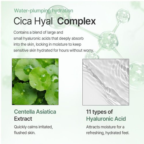 mixsoon Cica Hyal Deep Soothing Cream - Soothing and Hydrating Face Cream, Centella Asiatica and Hyaluronic Acid, Calming Moisturizer for Sensitive Skin 50ml / 1.69 fl.oz. Korean Glass Skin Care
