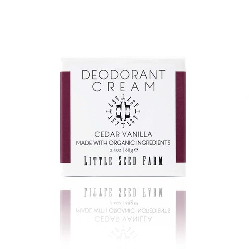 Little Seed Farm All-Natural Deodorant Cream - Cedar Vanilla, Aluminum-Free - 2.4oz | 68g