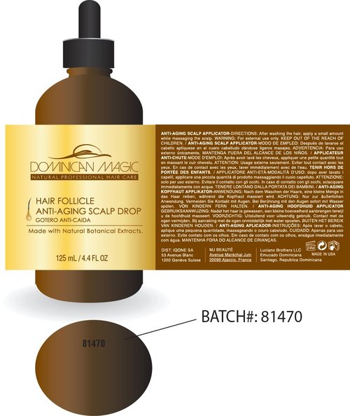 Dominican Magic Hair Follicle Anti Ageing Scalp Drops 4.4oz Boxed (2 Pack)