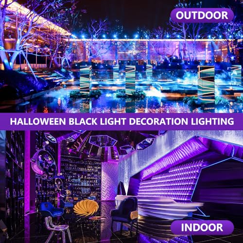 Solar Rechargeable LED Black Light - 395nm Neon Glow for Parties & Body Paint - Variation 1