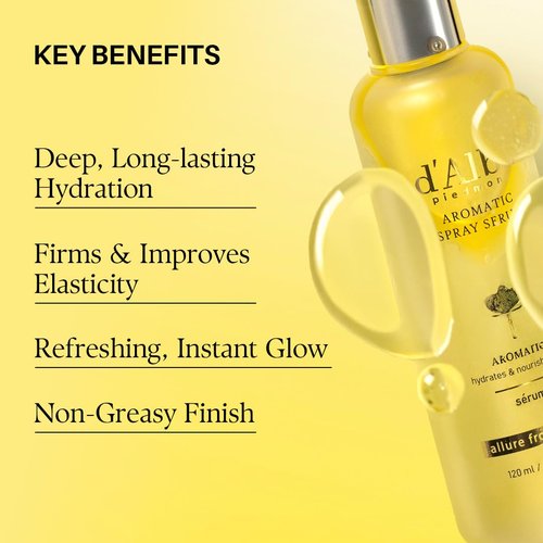 d'alba Piedmont White Truffle Vegan Gift Set, 2 bottles First Aromatic Spray Serum, Deep Hydration & Antioxidant Care, Vegan Facial Mist