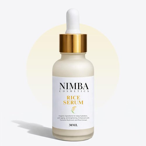 NIMBA Rice Serum for Glass Skin - Premium Anti-Aging Face Serum with Tremella Extract & Sweet Potato | Deep Hydration