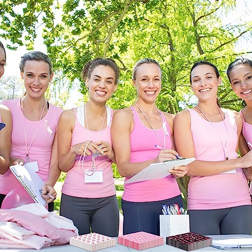 Breast Cancer Awareness Cocktail Napkins 120 Pack Pink Ribbon Design for Parties