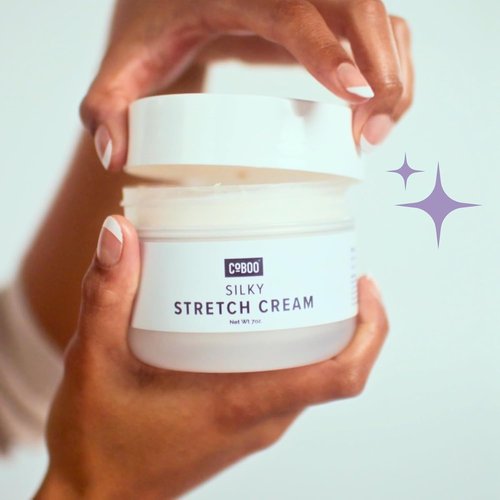 CoBoo Silky Stretch Cream - Paraben-Free Maternity Stretch Mark Cream | 7oz Formula for Skin Elasticity & Reduction of Stretch Marks