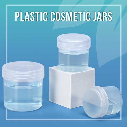 DEMORA Small Travel Containers Plastic Jars with Lids for Creams, Refillable TSA Approved Travel Size Containers for Lotion Makeup Cosmetic Toiletries Ointments, PP, BPA Free (Clear, 3.4 oz, 6 Pcs)