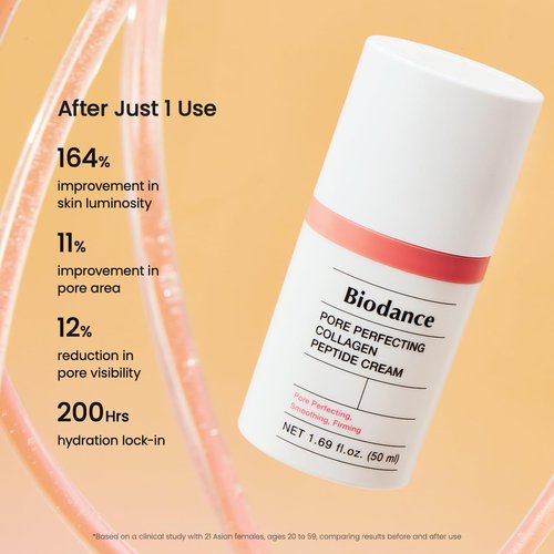 BIODANCE Pore Perfecting Collagen Peptide Cream, Hydrating, Plumping, Pore Care, Firming Facial Moisturizer, Korean Skin Care, Valentines Day Gifts for Her