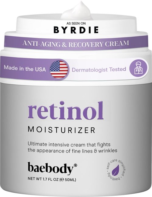Baebody Retinol Cream for Face - Anti-Aging Formula with Jojoba Oil & Vitamin E | 50 ml/1.7 fl oz