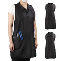 Segbeauty 2pcs Black Hair Stylist Apron for Salon, Barber Cape Hairdresser Vest Apron with Pockets, Hairstylist Aprons for Women Men, Hair Stylist Essentials Supplies Must Haves Work Aprons Medium