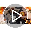 Halloween Black Teardrop Swags - 2 Pack Spooky Pumpkin Ghost Decor with Variation