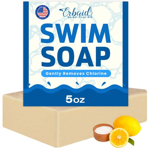 Skiennix Swimmers Shampoo - Chlorine Removal Body Wash & Natural Soap Bar - Gentle Moisturizing Care for All Ages
