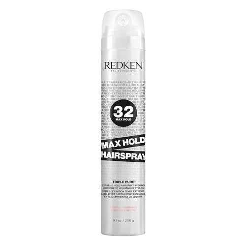 Redken Triple Pure 32 Hairspray - Extreme High Hold, Anti-Frizz Formula for All Hair Types
