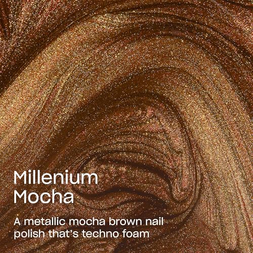 OPI Nail Lacquer - Millennium Mocha Opaque Dark Brown Metallic - Long Wear