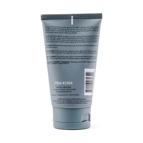 Johnny B. Professional Hair Styling Gel - Long-Lasting, Alcohol-Free, No-Flake Formula
