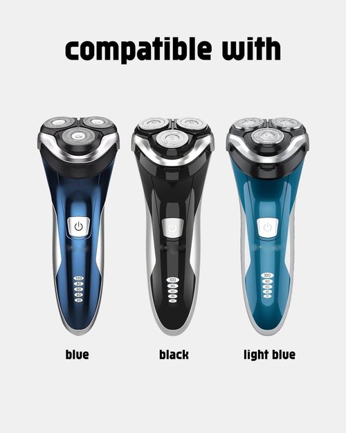 Skiennix Replacement Blades for Electric Razor - 9 Pack Heads with 2 Cleaning Brushes