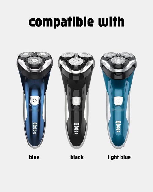 3PCS Sweetlf Replacement Blades for SweetLF Electric Razor for Men, Sweet LF Replacement Heads for SweetLF Shaver SWS7105 SWS7105BK, 2 Cleaning Brush