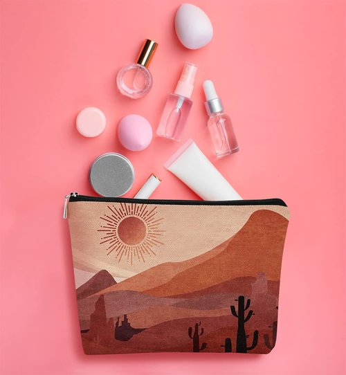 Makeup Bags for Women,Sun Cosmetic Bag,Teacher Gifts Daughter Mon Gifts Sister Gifts Grandma Gifts Best Gift Idea for Sun Lovers Teen Girls Women Sister Her,Travel Makeup Bag