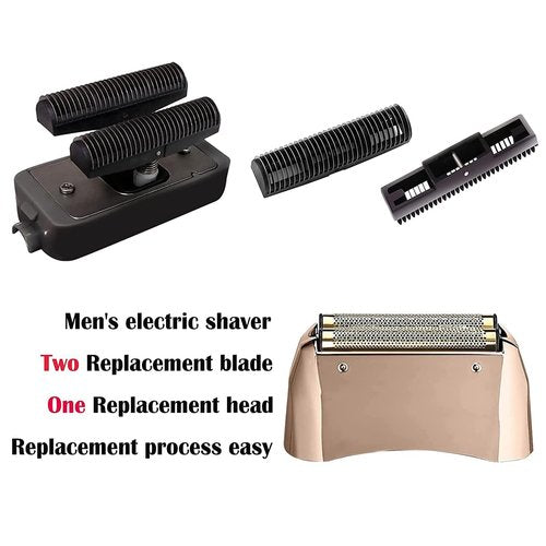 Pro Shaver Replacement Foil and Cutters compatible with andis 17220/17230 shaver ProFoil Lithium replacement Gold,4 pcs