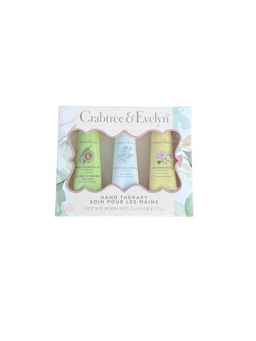 Crabtree & Evelyn Luxury Hand Therapy Collection (Sweet Almond Oil, Nantucket Briar, Summer Hill)