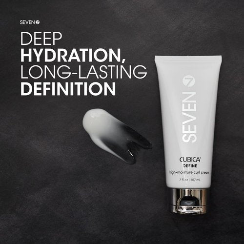 SEVEN Mezzo Define Curl Cream - High Moisture Anti-Frizz Formula with Shea Butter & Argan Oil | 7oz