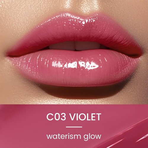 CATKIN Glossy Lip Balm - Ultra Hydrating Tinted Jelly for Plump, Dewy Lips | 0.12 oz C03 Violet