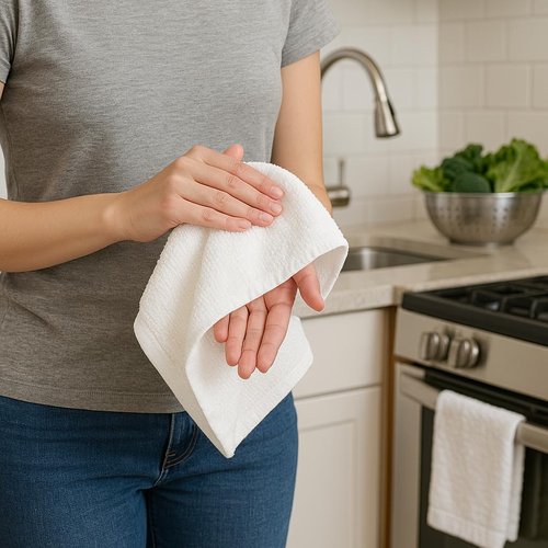 The Towels Haven Luxurious Wash Cloths for Showering [13x13] - Thick, Soft, 100% Cotton Washcloths [Pack of 12] Absorbent Face Towels for Bathroom, Gym, and Spa Ideal for Daily Skincare (Yellow)