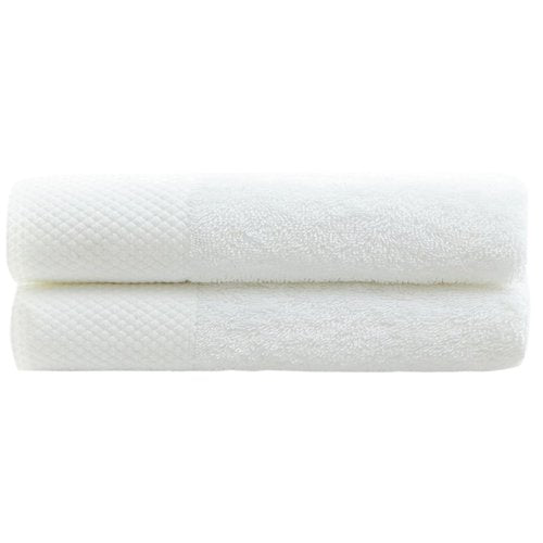 Guvar 100% White Washcloths Pack of 2-12x12 Inch, 100% Cotton, Face Cloths for Washing Face, Spa, Gym, Kitchen Dish Towels, Bathroom Washcloths