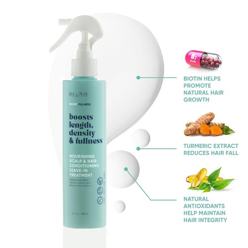 REVAIR Leave-In Conditioner Spray - Nourishing Treatment for Dry, Damaged Hair - Vegan & Cruelty-Free (6.7 Fl Oz)