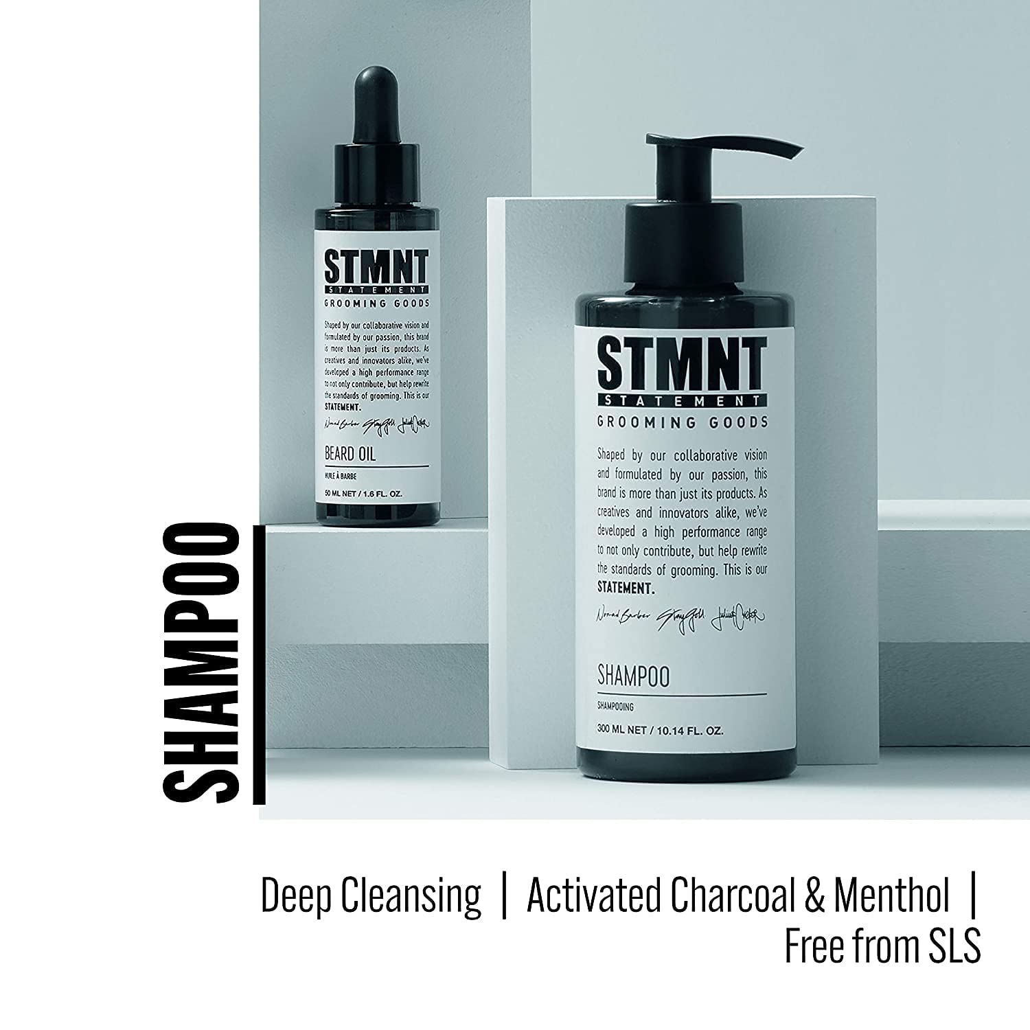 STMNT Grooming Goods Shampoo & Conditioner Bundle - Nourishing Hair Care Duo for All Hair Types