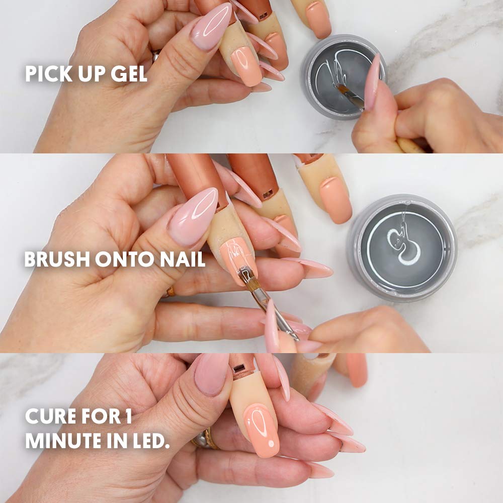 Young Nails Synergy Gel - Builder Base Coat for Superior Adhesion & Strength | Clear 15g