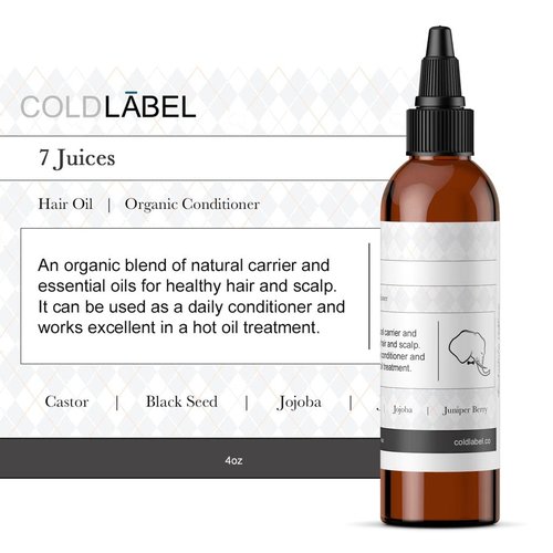 COLDLABEL Hair Oil 7juices 4oz