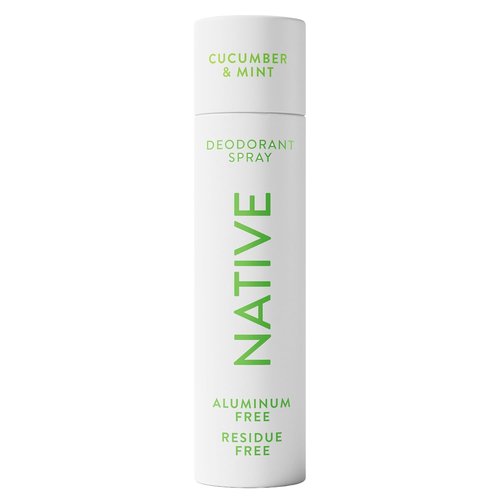 Native Deodorant - Cucumber & Mint Body Spray | 72-Hour Odor Protection, Aluminum-Free, 3.5 oz