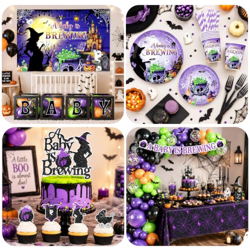 Halloween Baby Shower Decorations 242pcs Set - Gender Reveal Party Supplies