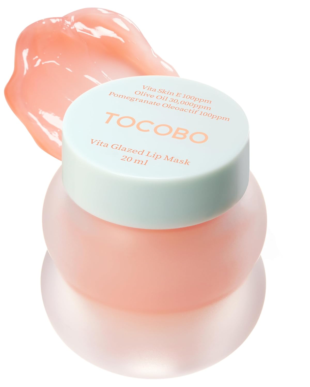 TOCOBO Vita Glazed Lip Mask - Vegan Overnight Treatment for Dry Lips | Gentle PHA Exfoliation, 0.68 oz