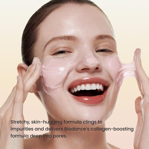 BIODANCE Collagen Mask To Foam Cleanser, 2-in-1 Pore Mask and Hydrating Foaming Facial Cleanser for Sensitive Skin, Oily Skin, Korean Skinc Care, Valentines Day Gifts for Herㅣ5.07 fl. oz. (150 ml)