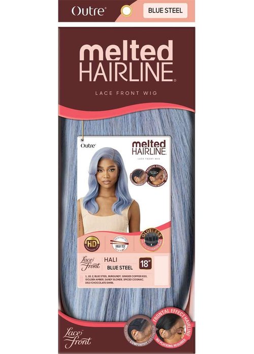 Outre Lace Front Wig - Melted Hairline - Hali (OFF BLACK 1B)