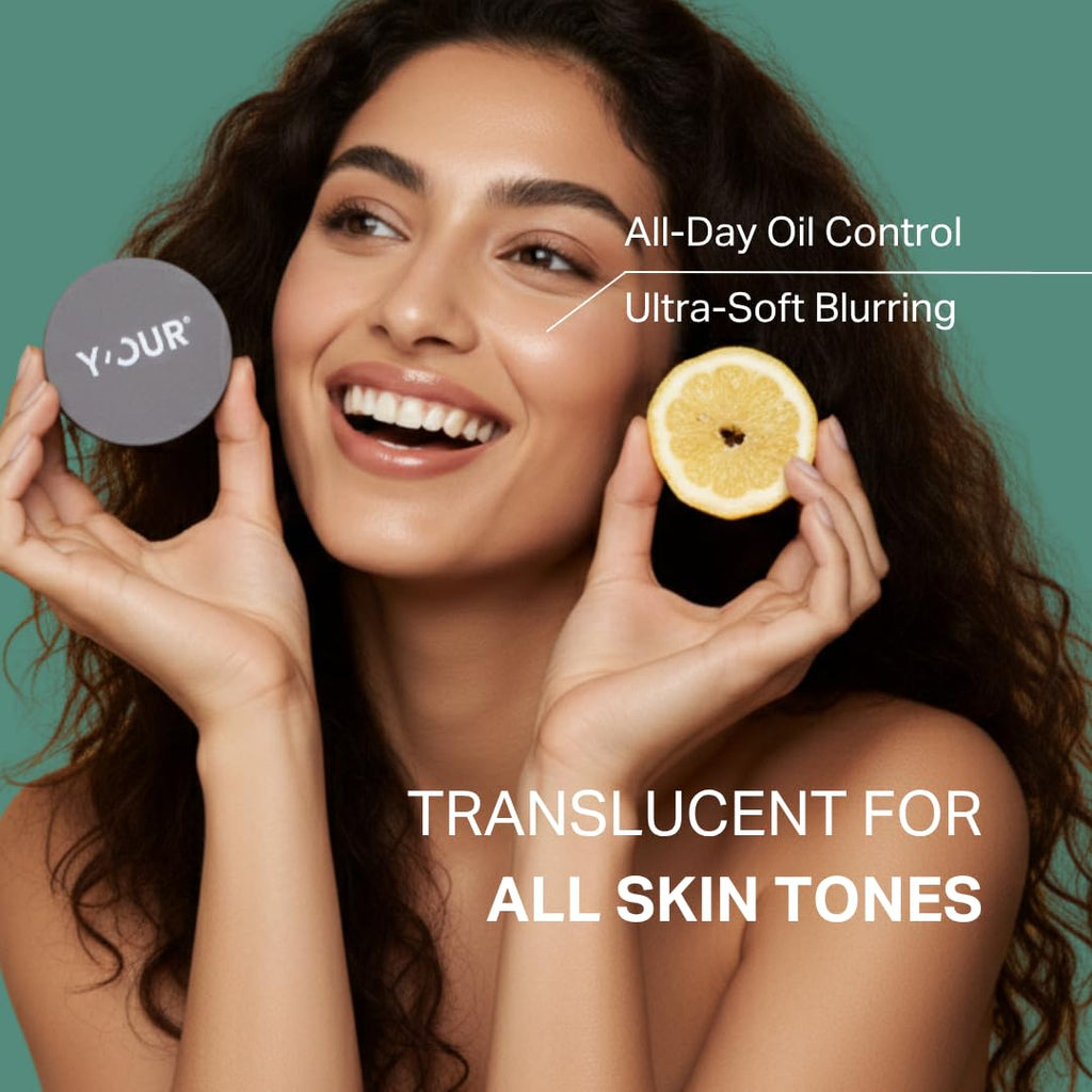 Y'OUR HD-Perfect Matte Pressed Powder - Soft Focus, No Flashback & All-Day Oil Control | Talc-Free, Translucent for All Skin Tones
