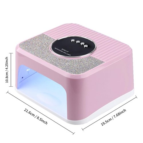JYDFYP 268W UV LED Nail Lamp, Gel for Nail Polish UV Dryer with 4 Timers 45Pcs Lamp Beads and Automatic Sensor Professional Fast Curing Art Tools