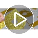DIY Glitter Letter Banner Kit - Customizable Gold Sign for Parties & Events
