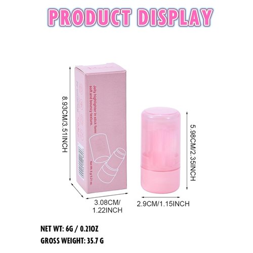 Skiennix Highlighter Stick - Shimmer Makeup for Face & Body, Easy Blend, Long Lasting | 2-Pack (#02 & #03)